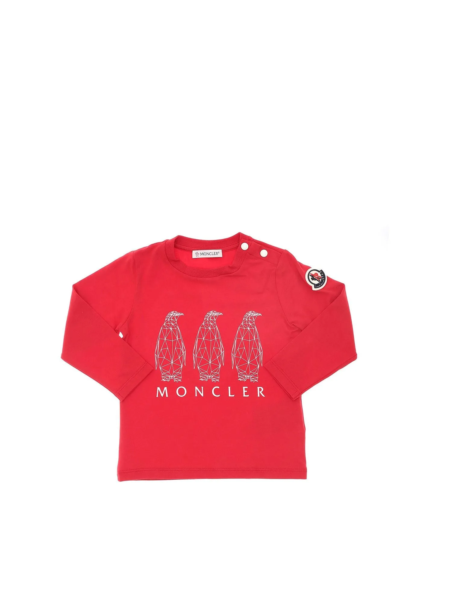 Moncler Enfant Logo Print Long-Sleeve T-Shirt