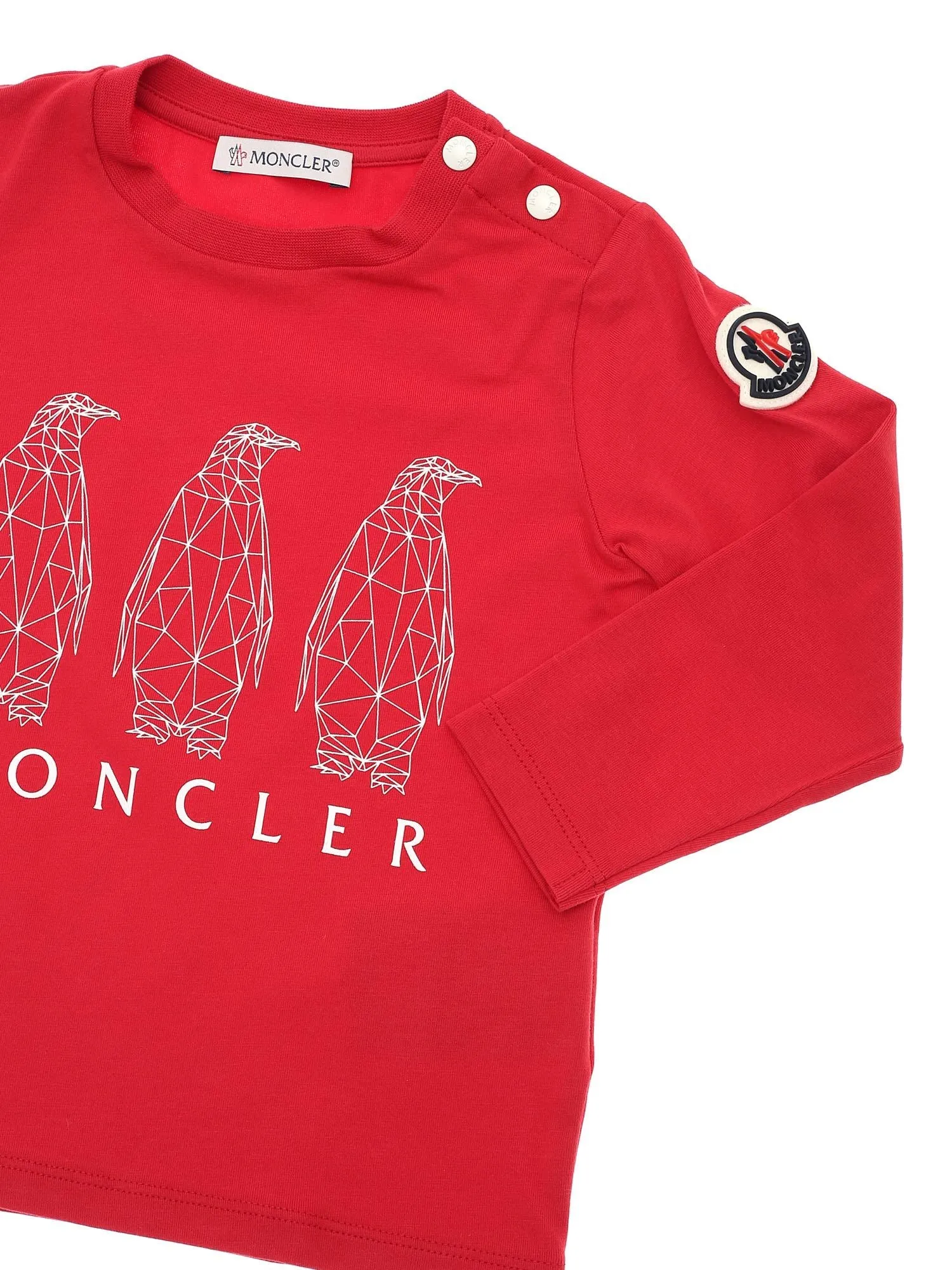 Moncler Enfant Logo Print Long-Sleeve T-Shirt