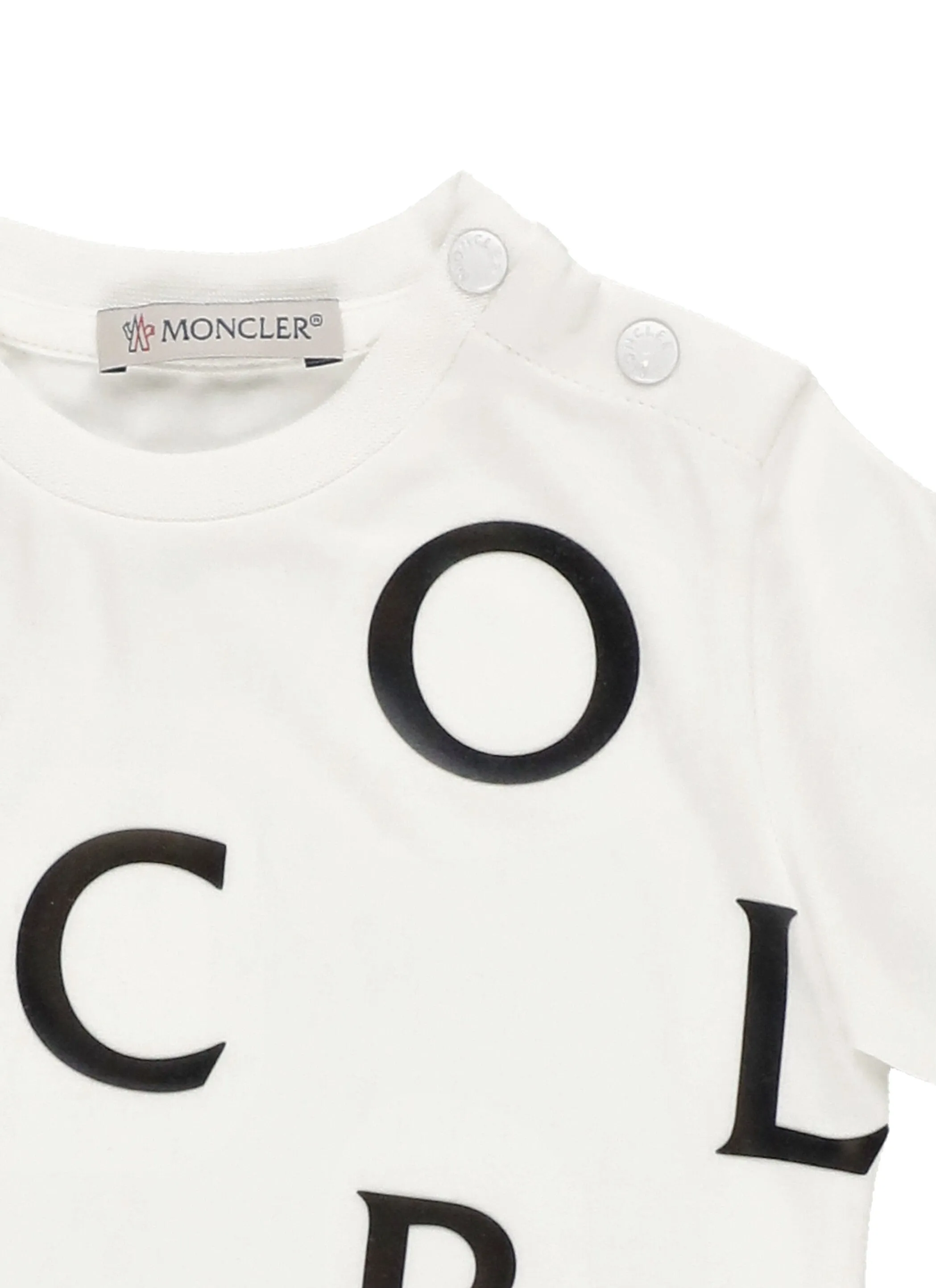 Moncler Enfant Logo Printed Crewneck T-Shirt