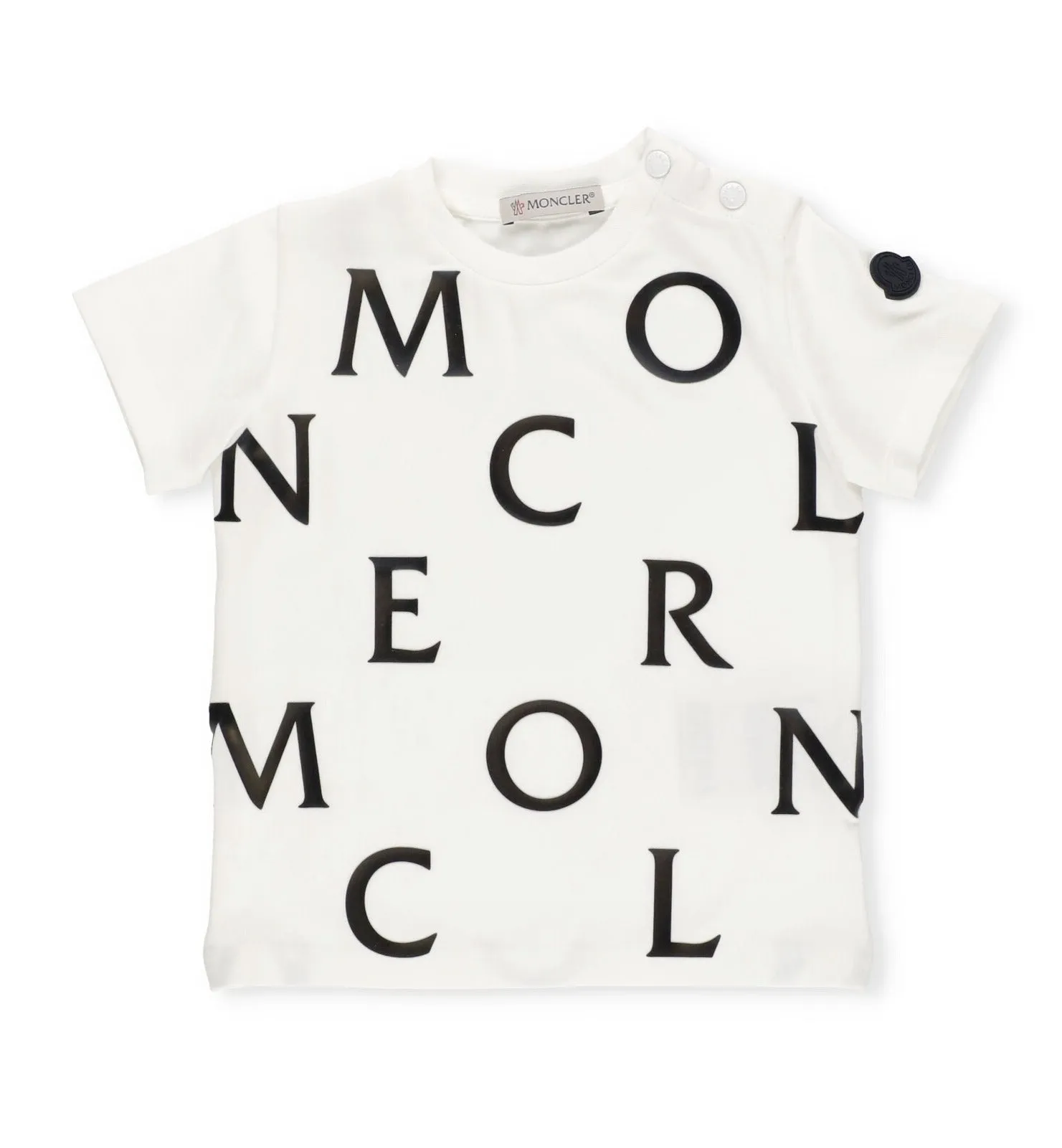 Moncler Enfant Logo Printed Crewneck T-Shirt
