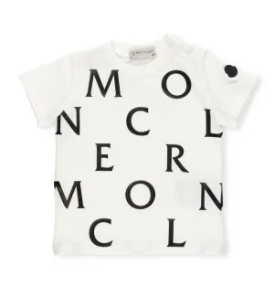 Moncler Enfant Logo Printed Crewneck T-Shirt