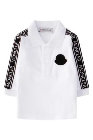 Moncler Enfant Logo Tape Polo Shirt