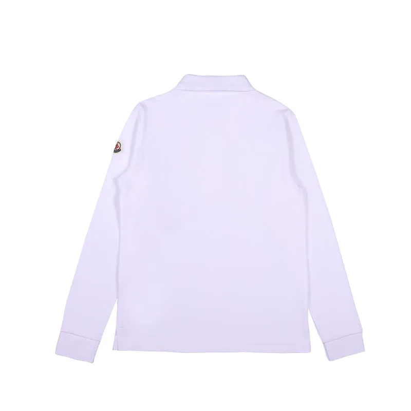 Moncler Enfant Long-Sleeve Polo Shirt