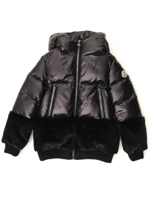 Moncler Enfant Panelled Hooded Down Jacket