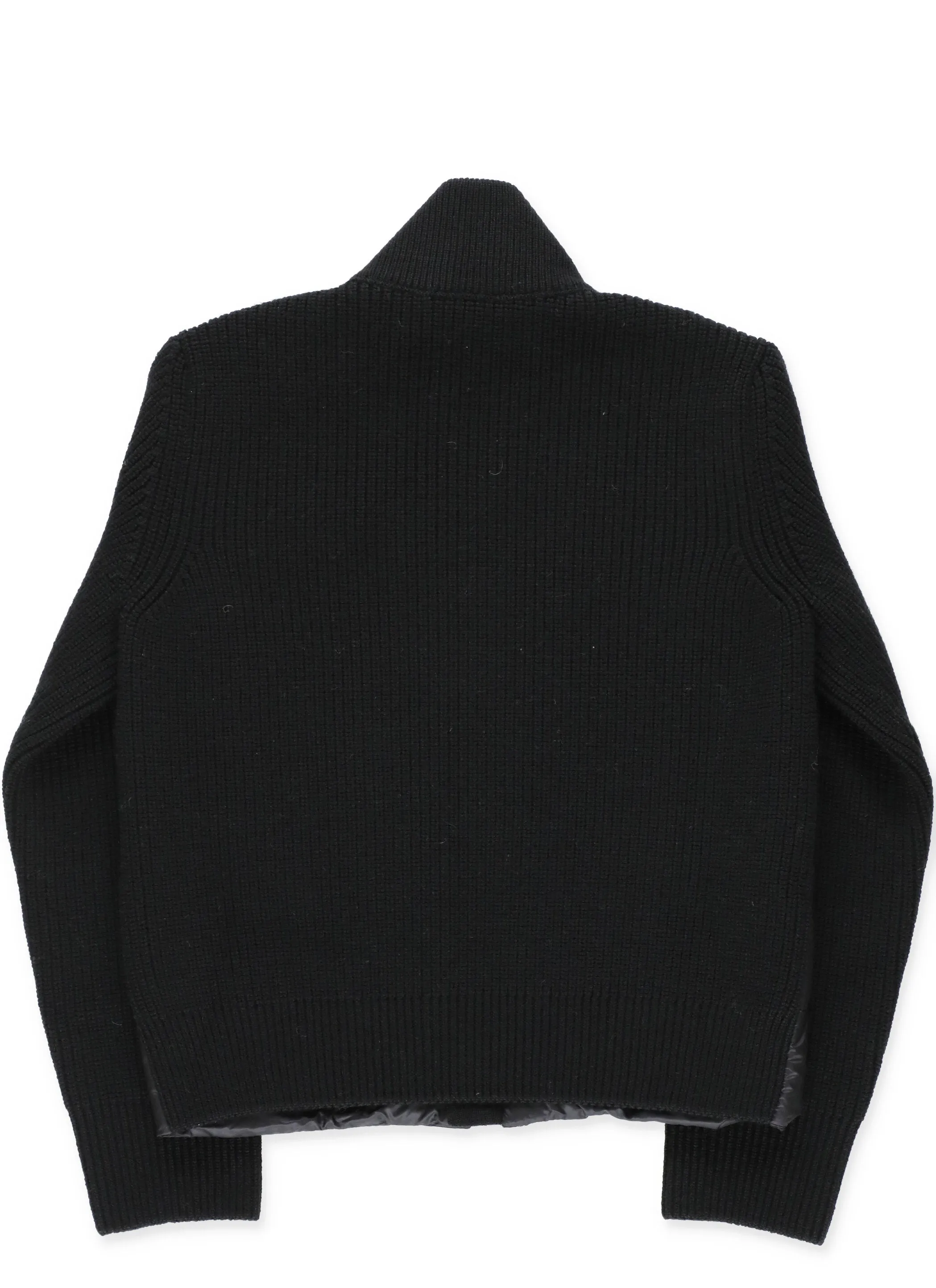 Moncler Enfant Quilted Panel Knit Jacket