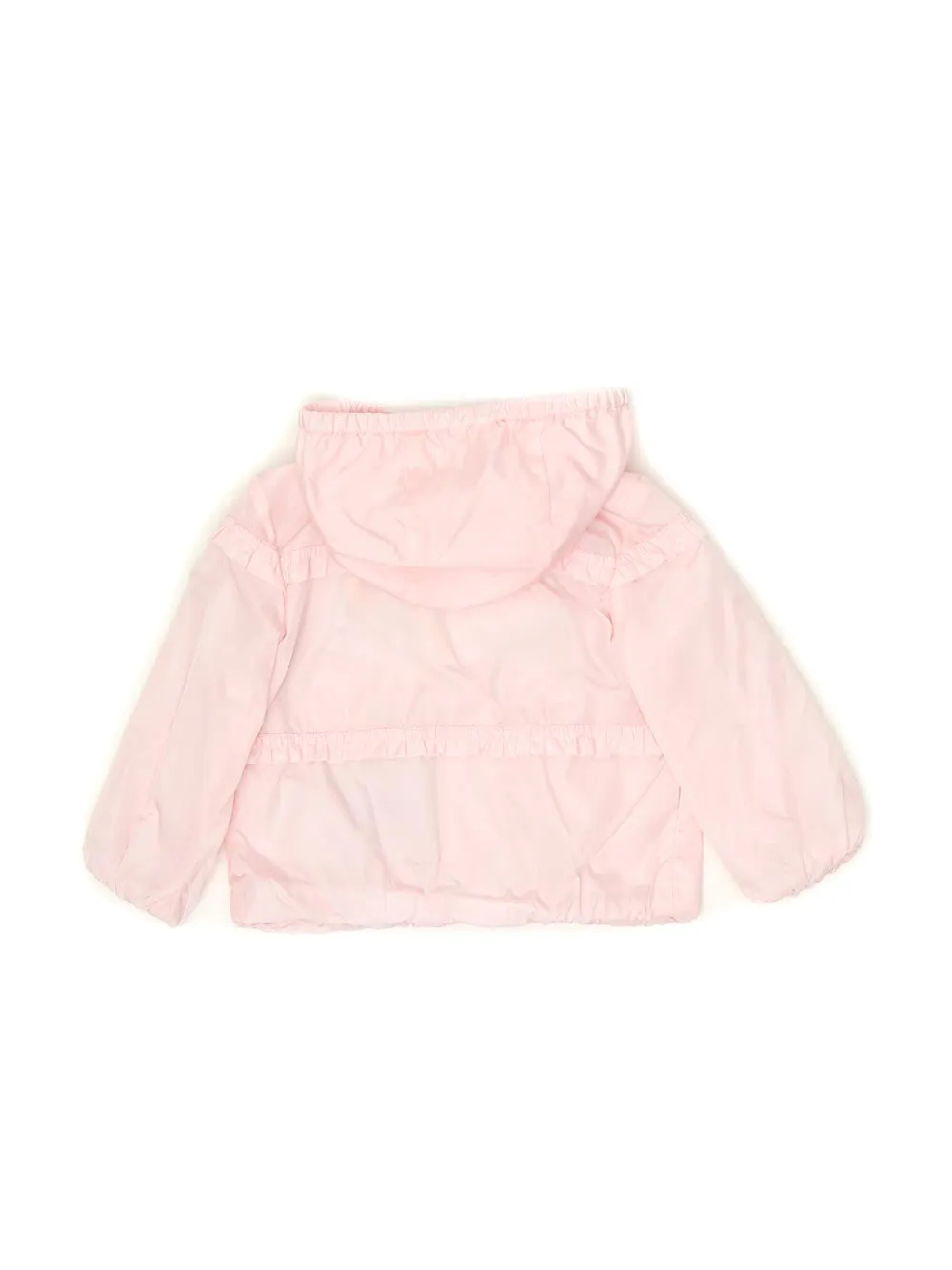 Moncler Enfant Ruffle Detail Hooded Jacket