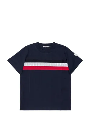 Moncler Enfant Stripe Detail T-Shirt
