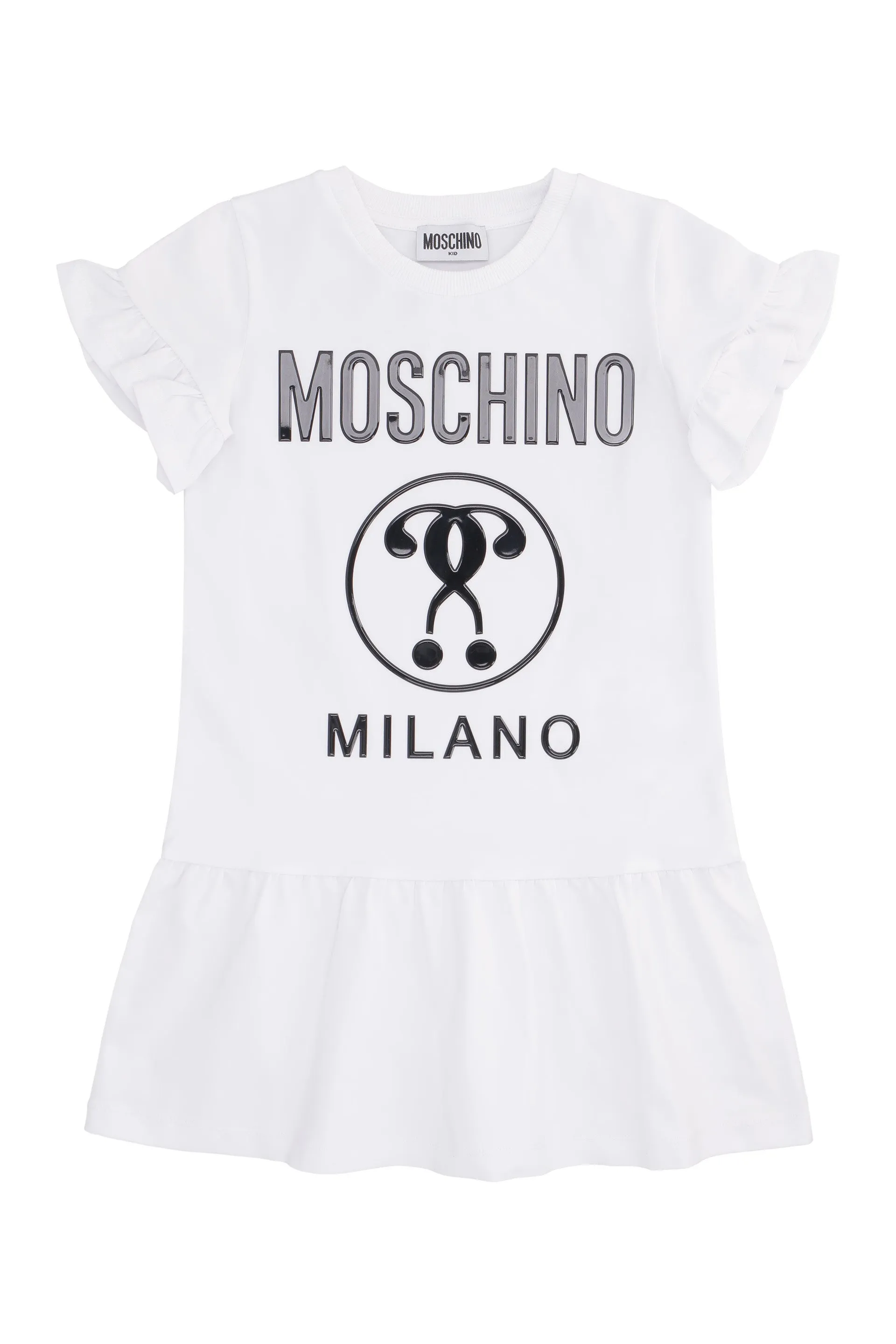 Moschino Kids Double Question Mark Logo Detail Dress