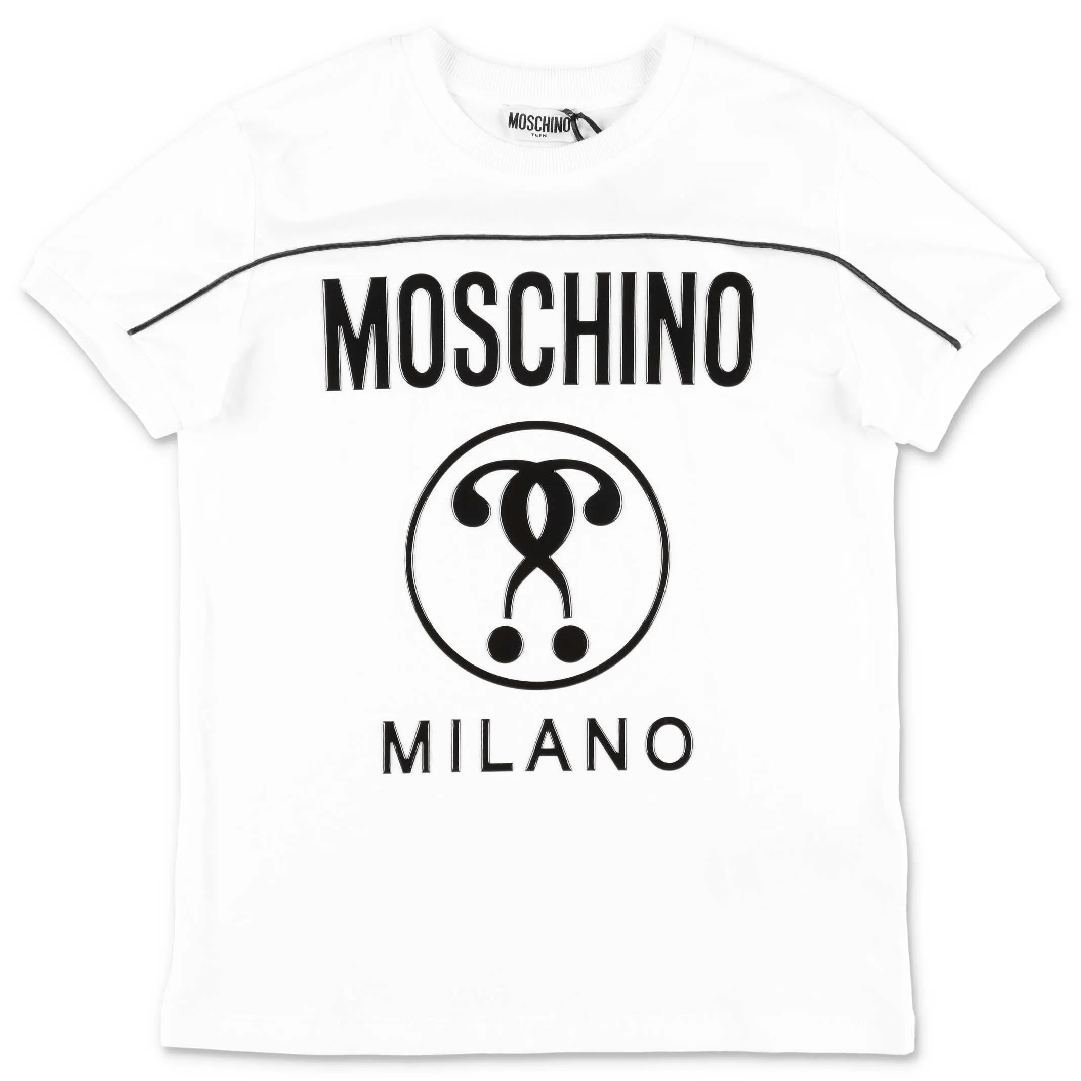 Moschino Kids Double Question Mark Logo Motif T-Shirt