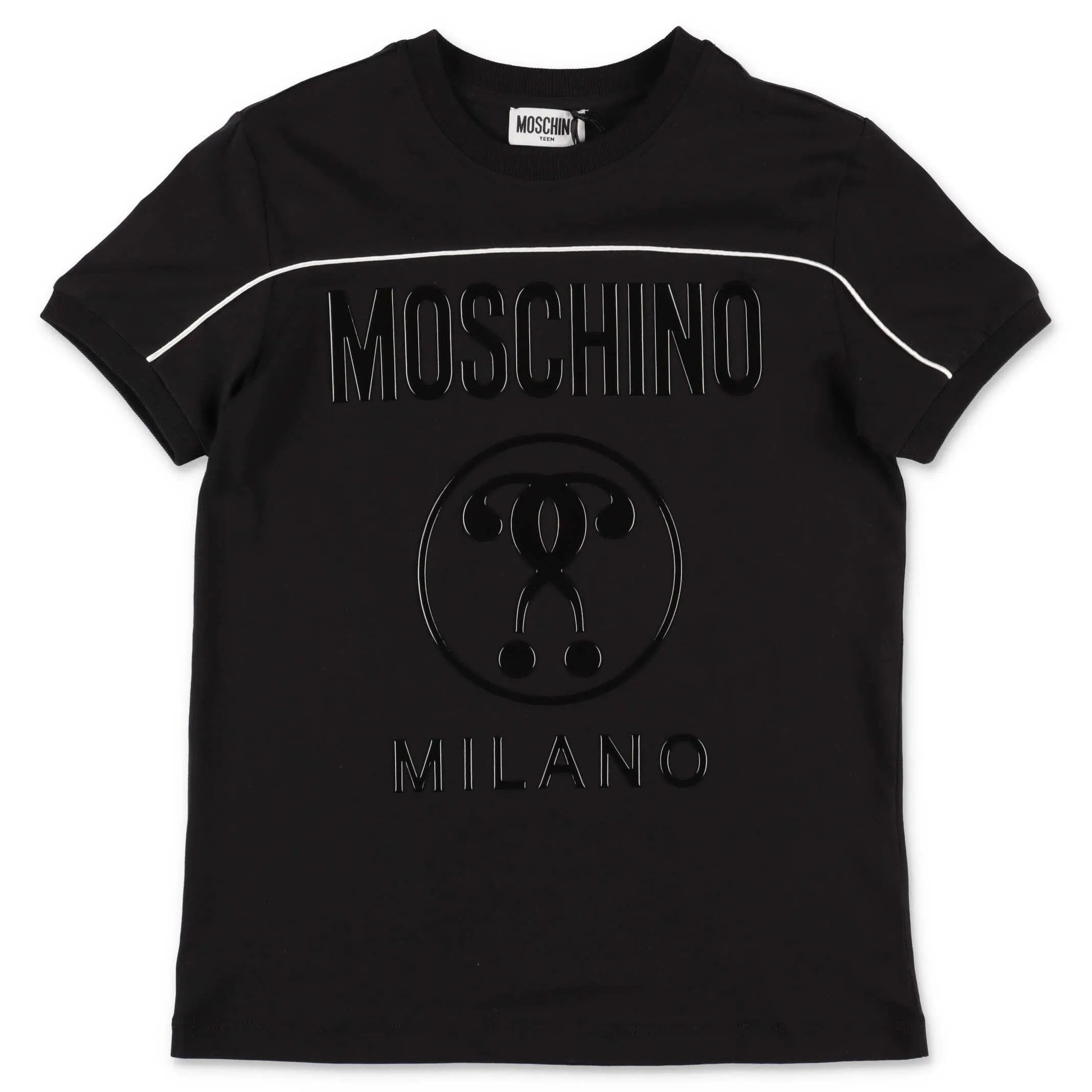 Moschino Kids Double Question Mark Logo Motif T-Shirt