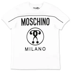 Moschino Kids Double Question Mark Logo Motif T-Shirt
