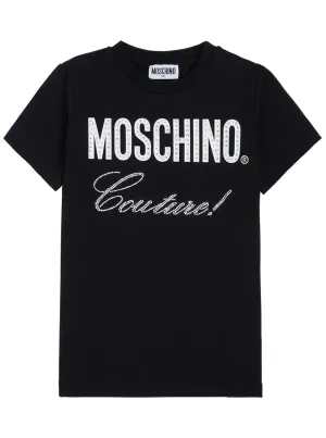 Moschino Kids Embellished Logo T-Shirt