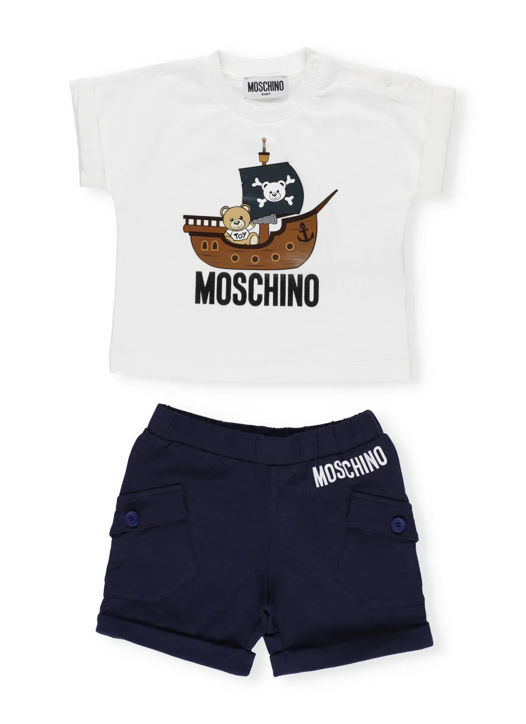 Moschino Kids Graphic Logo Printed Two-Piece Set