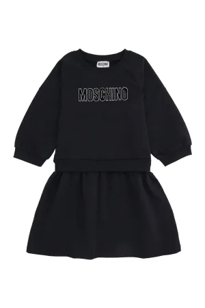Moschino Kids Logo Detailed Dress
