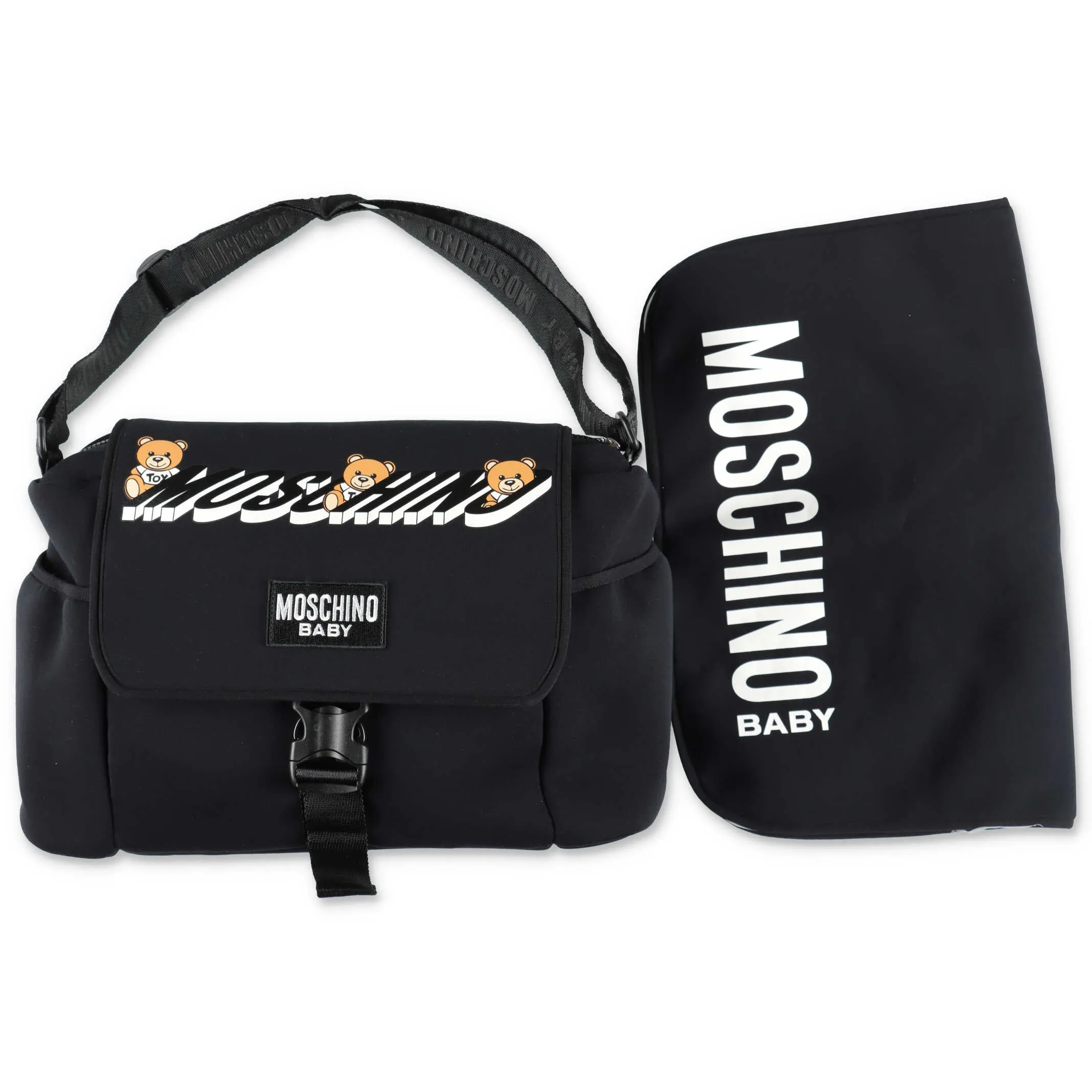 Moschino Kids Logo Print Baby Changing Bag
