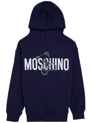 Moschino Kids Logo Printed Hoodie