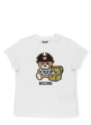 Moschino Kids Pirate Teddy Bear Printed T-Shirt