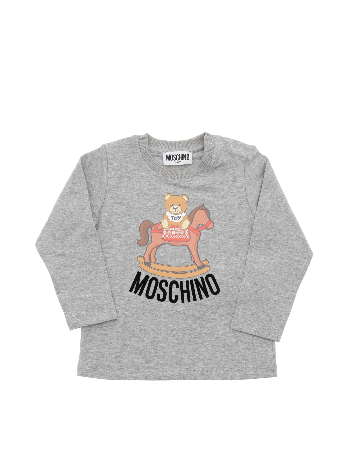 Moschino Kids Rocking-Horse Print Long-Sleeve Top