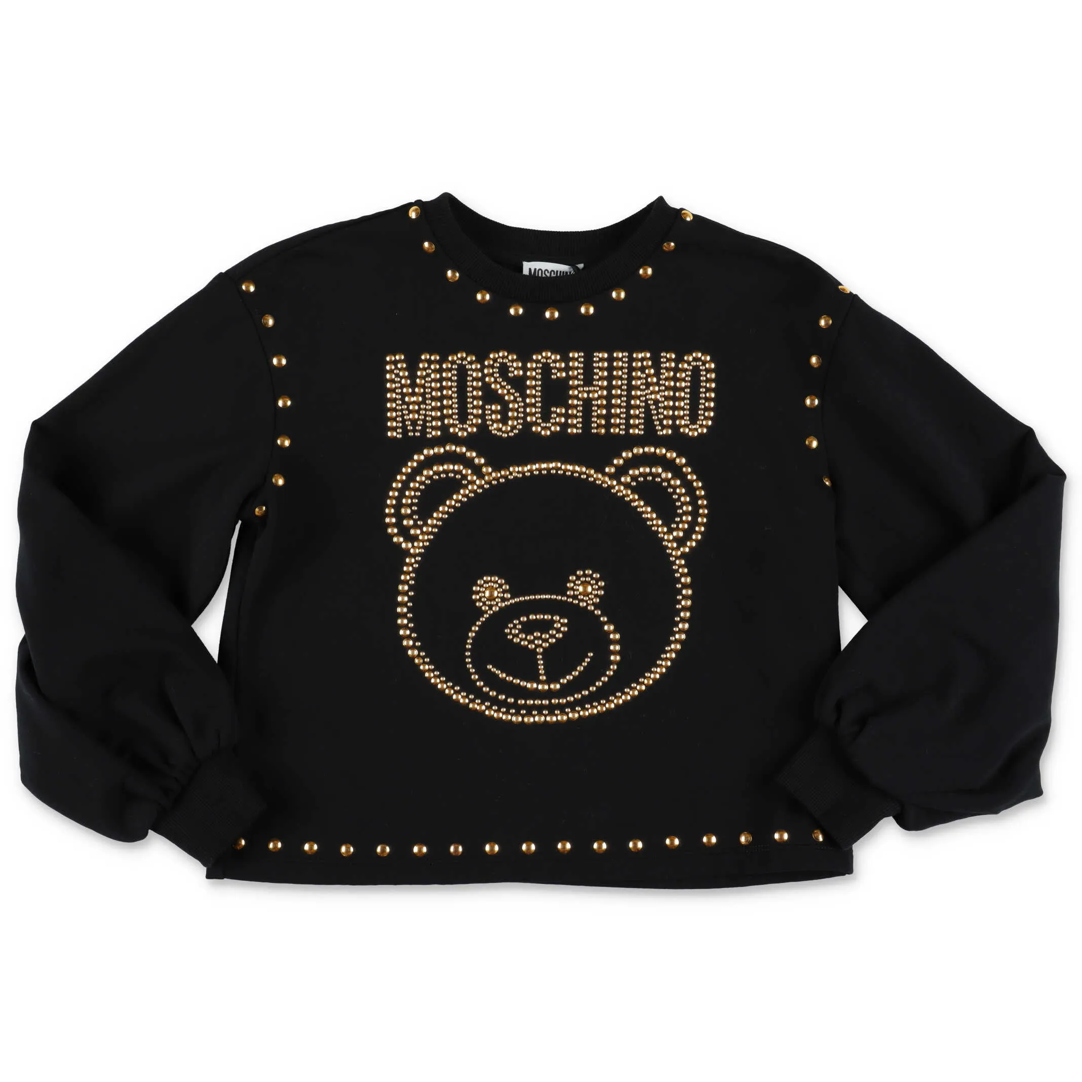 Moschino Kids Studded Teddy Bear Sweatshirt