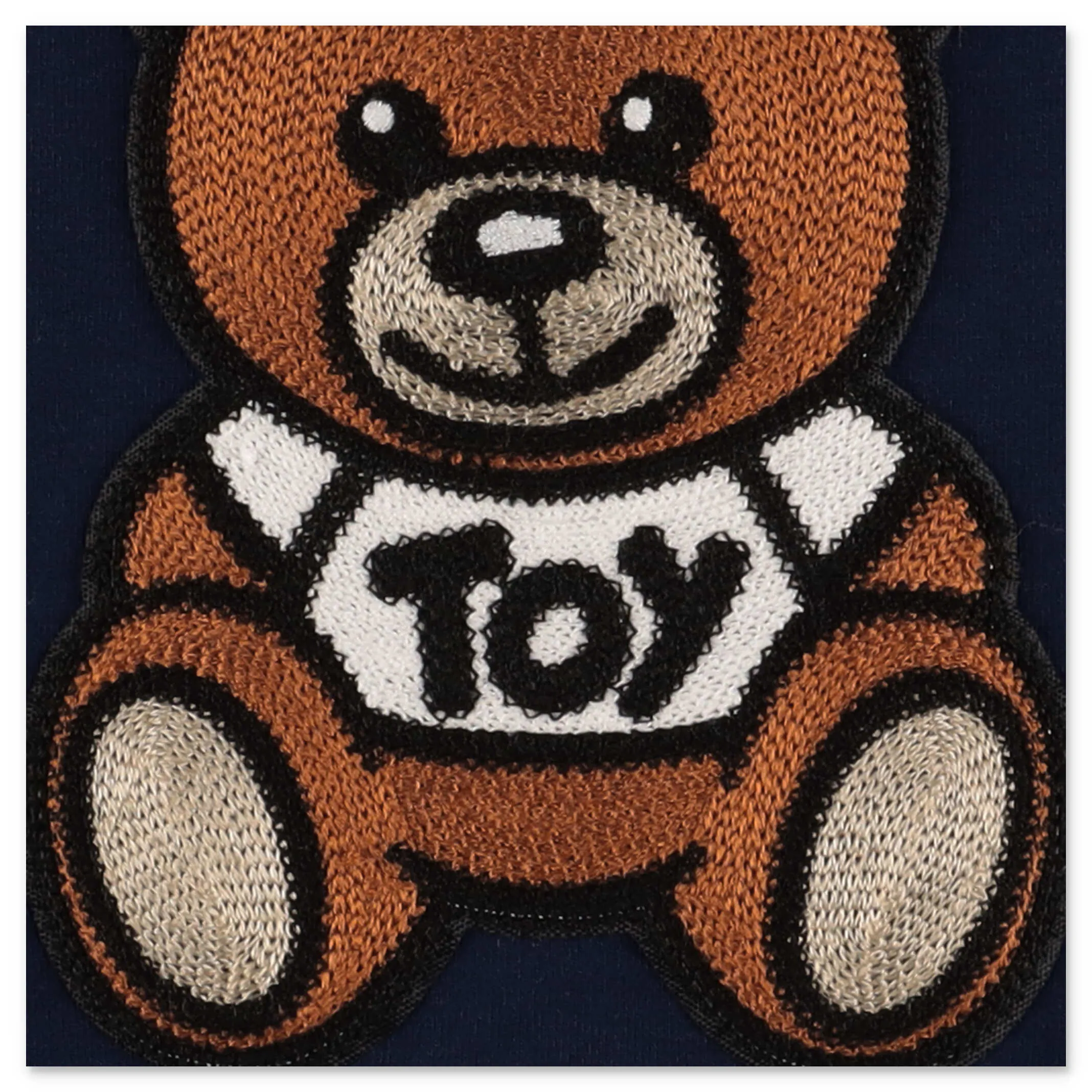 Moschino Kids Teddy Bear Embroidered Sweatshirt Dress