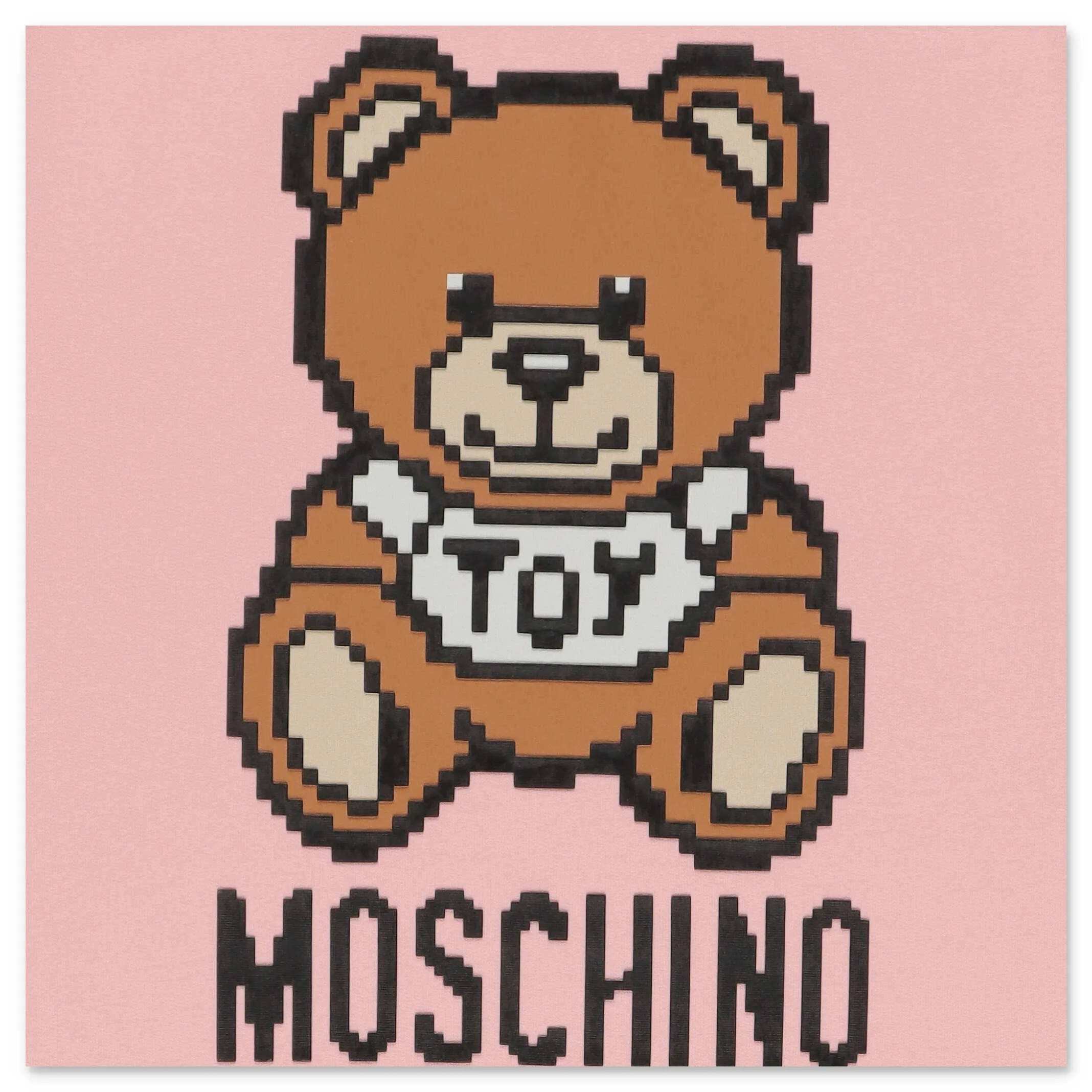 Moschino Kids Teddy Bear Logo Printed Crewneck Dress