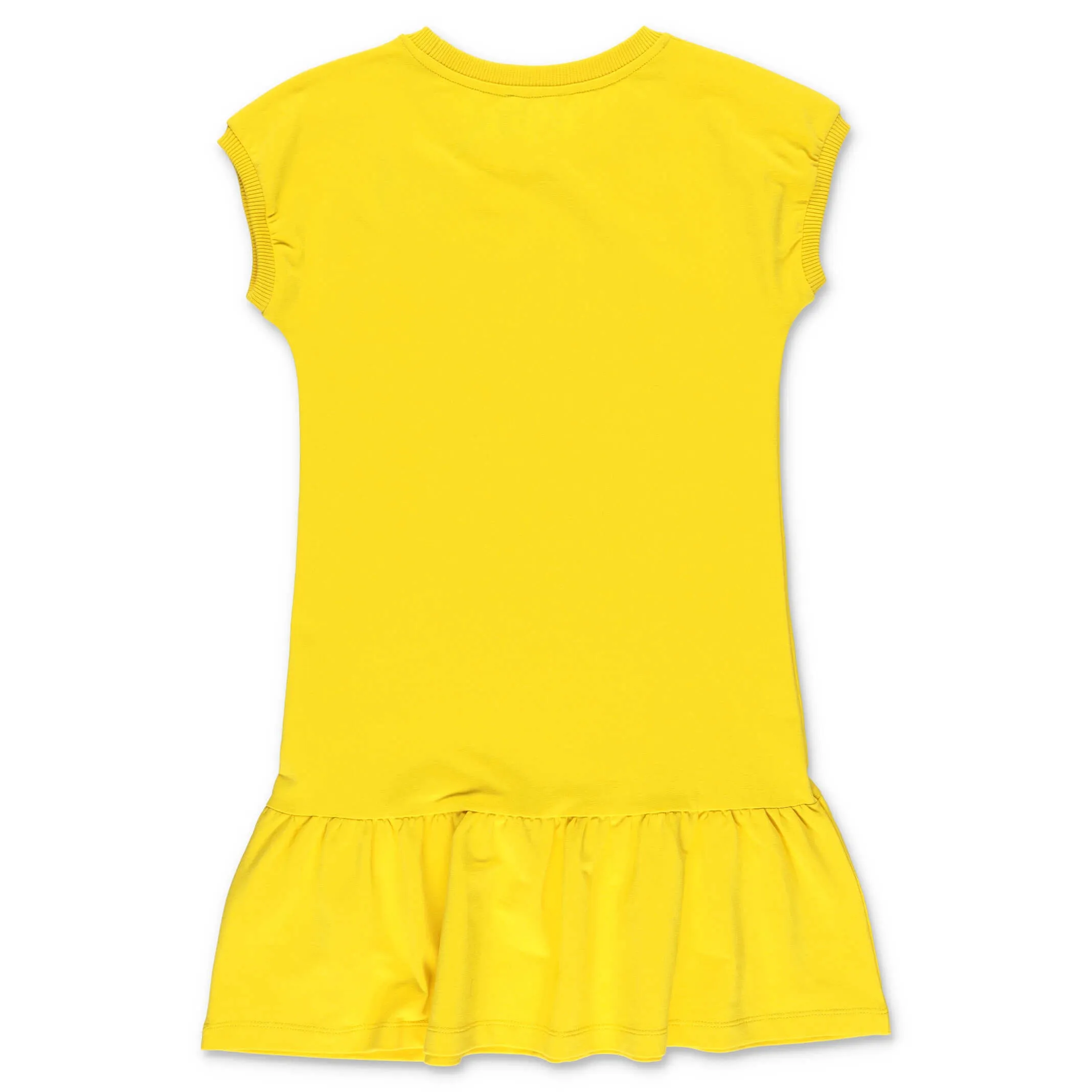 Moschino Kids Teddy Bear Logo Printed Crewneck Dress