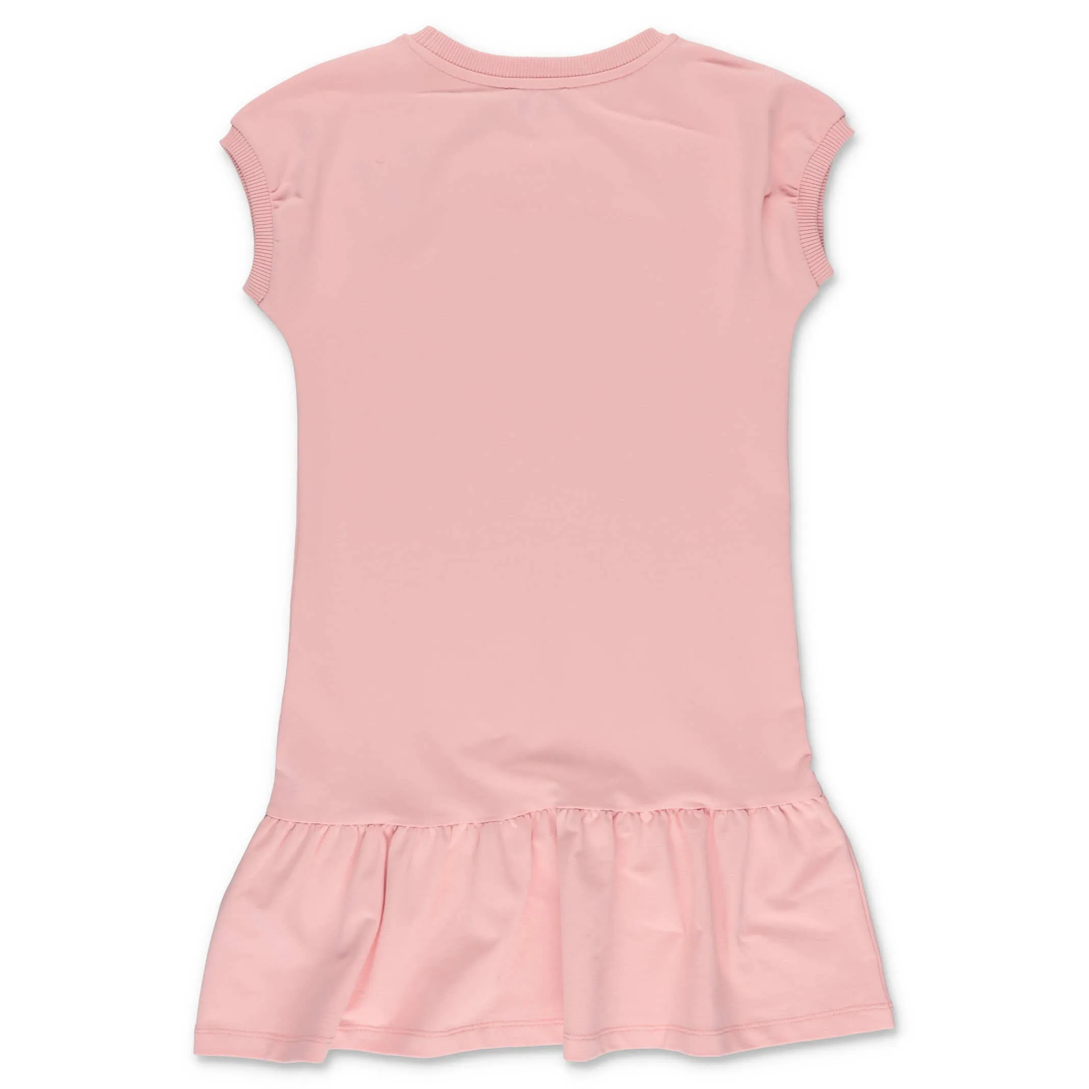 Moschino Kids Teddy Bear Logo Printed Crewneck Dress
