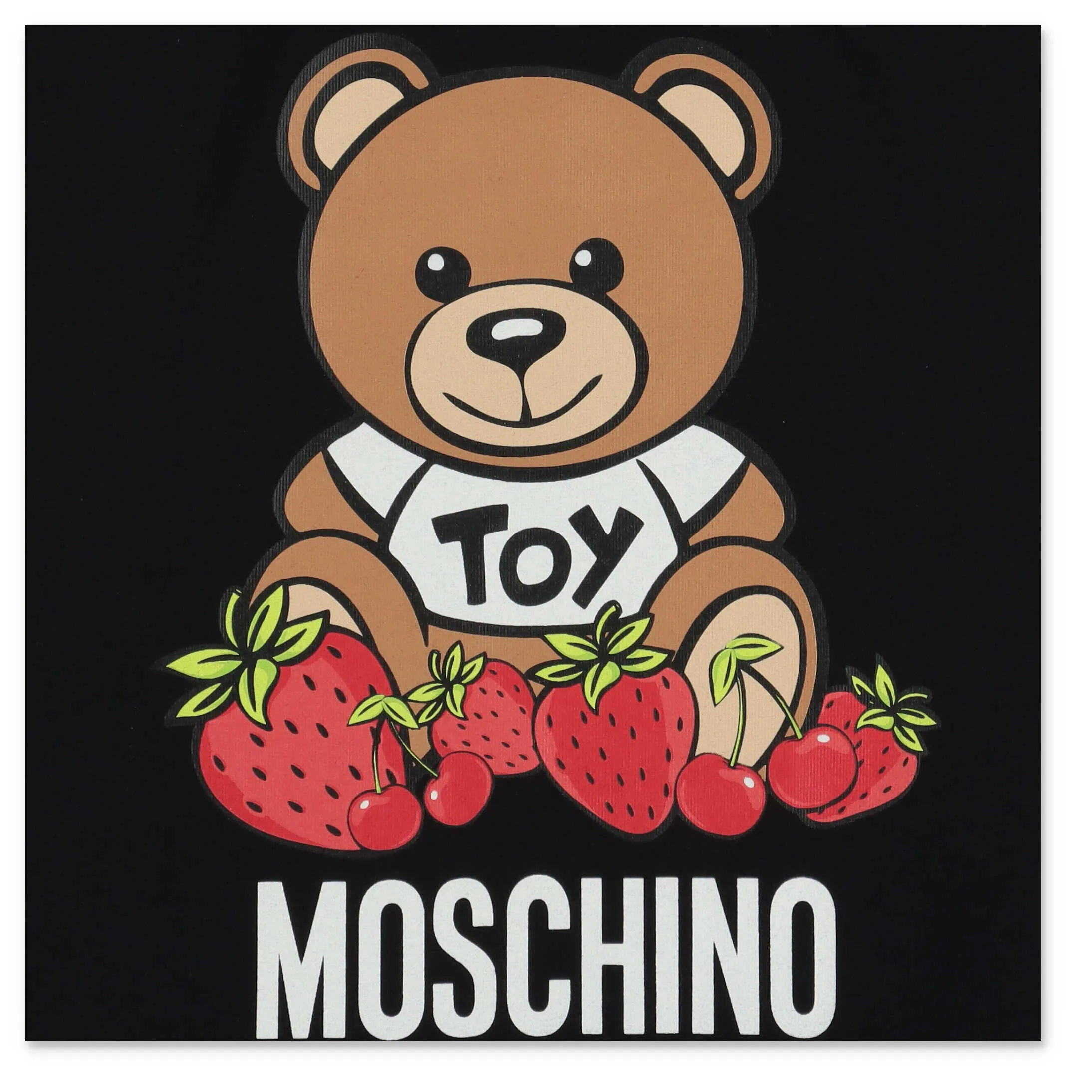 Moschino Kids Teddy Bear Logo Printed Crewneck T-Shirt