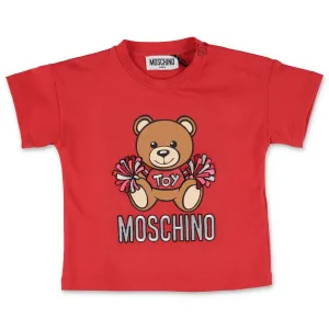Moschino Kids Teddy Bear Motif Crewneck T-Shirt