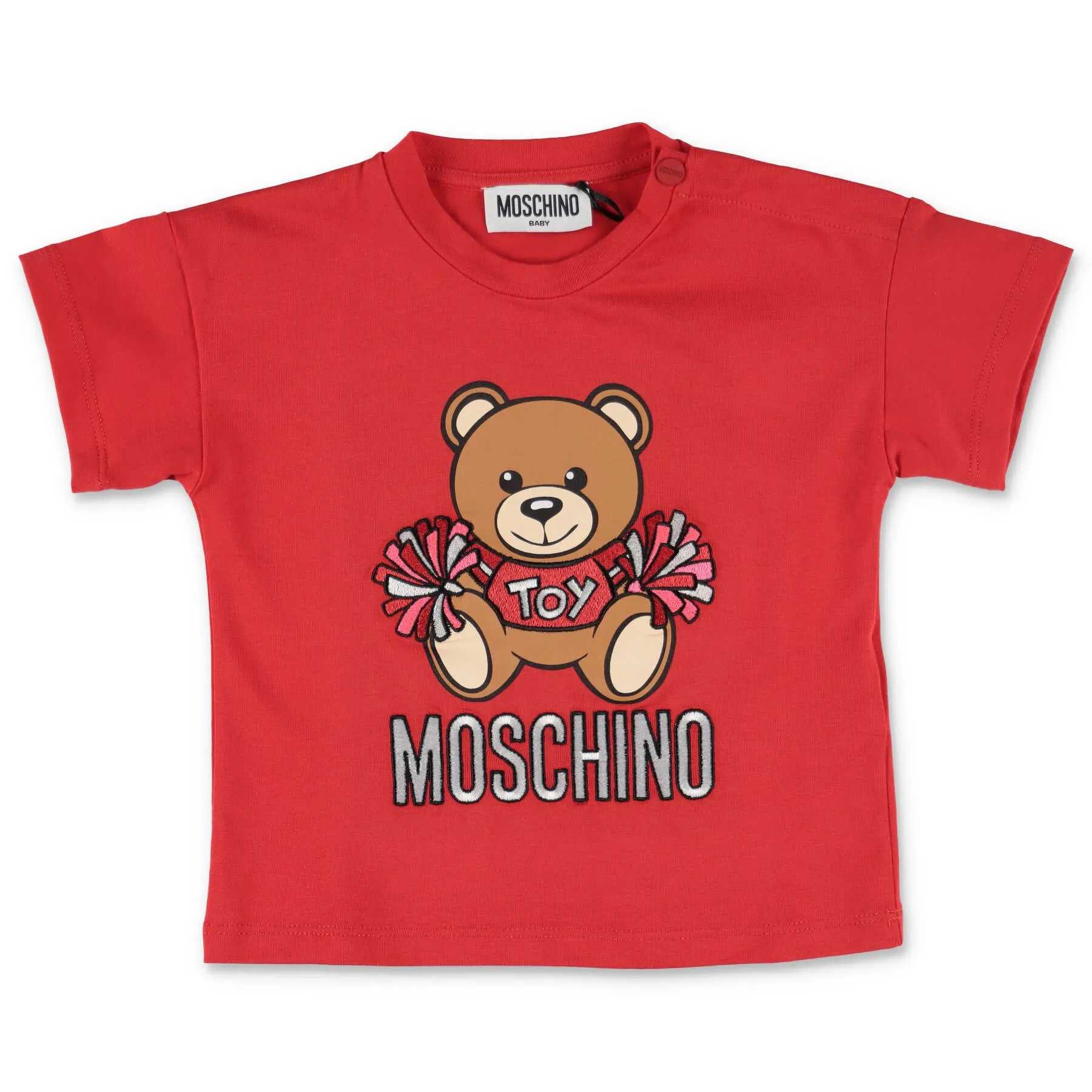 Moschino Kids Teddy Bear Motif Crewneck T-Shirt