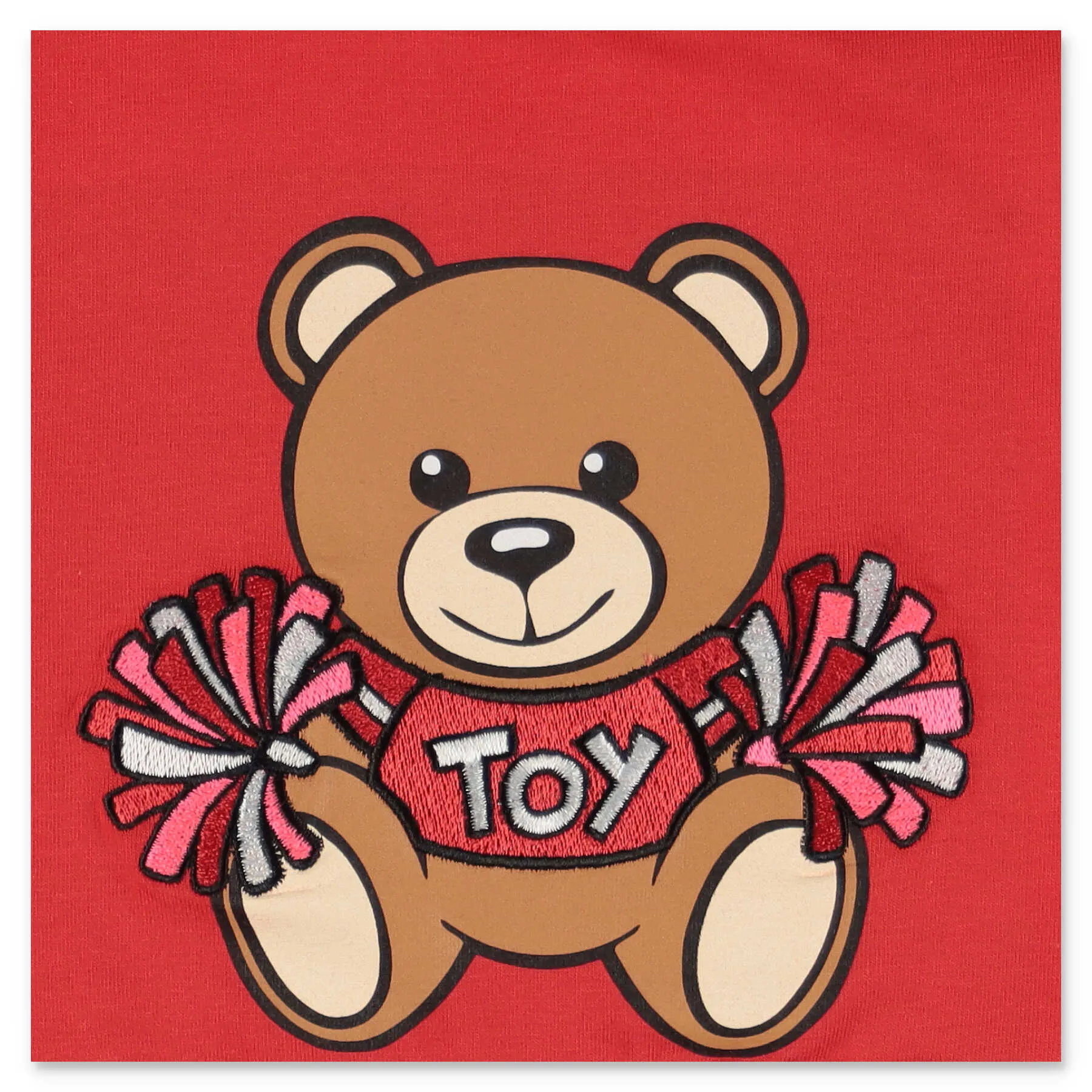 Moschino Kids Teddy Bear Motif Crewneck T-Shirt