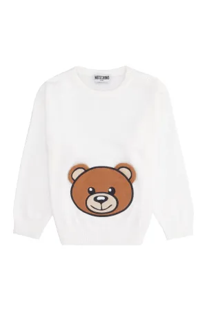 Moschino Kids Teddy Bear Patch Pullover