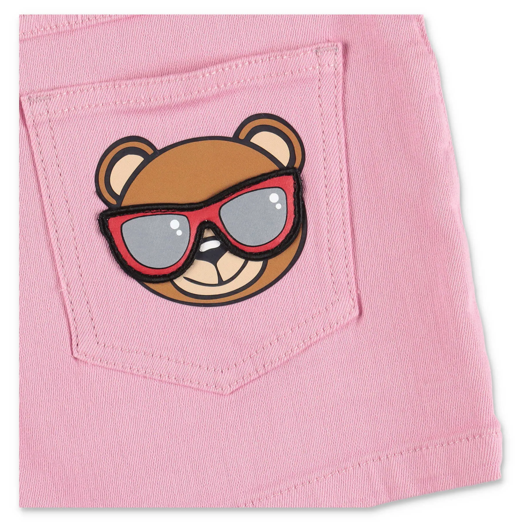 Moschino Kids Teddy Bear Patch Shorts