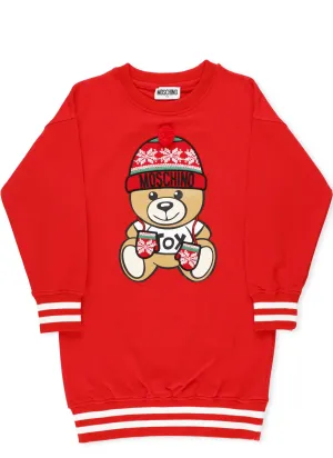 Moschino Kids Teddy Bear Print Dress