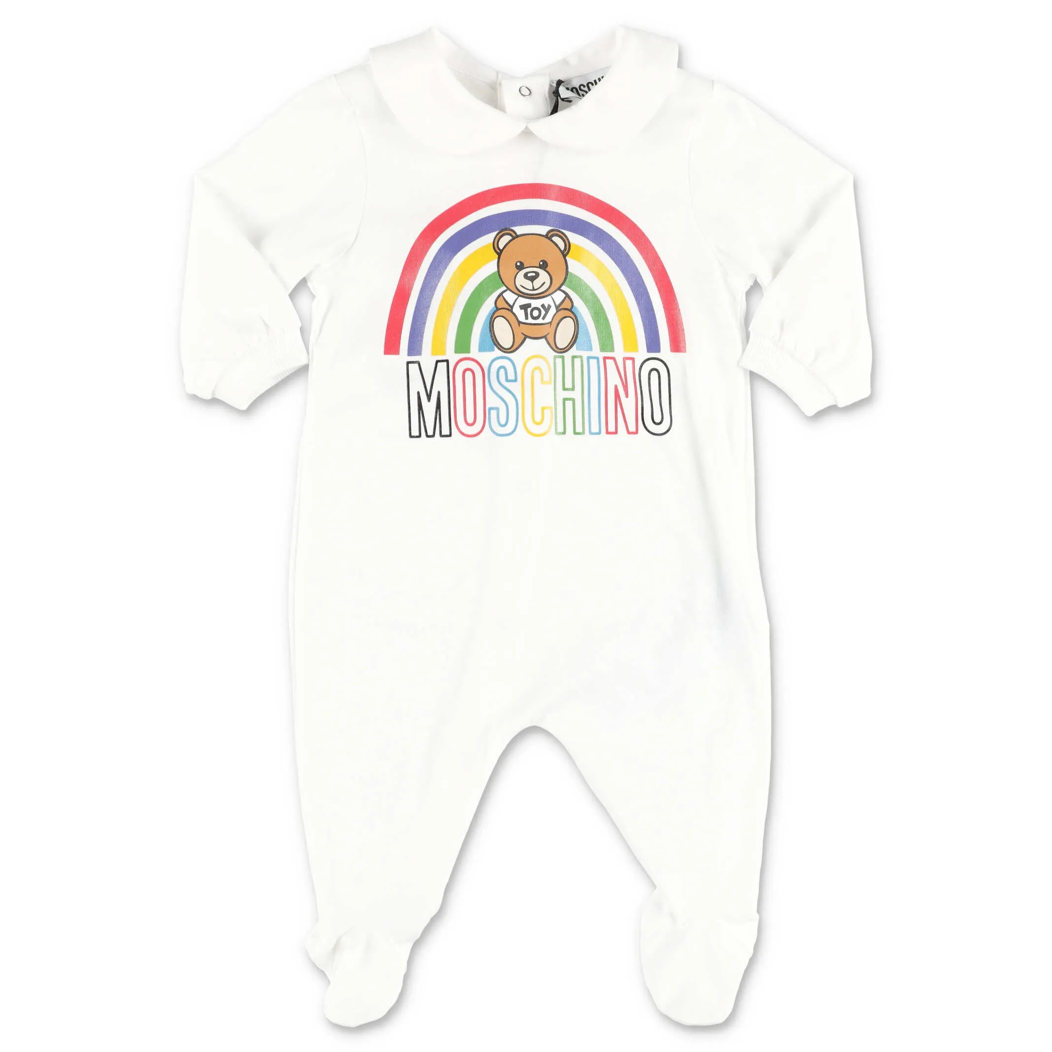 Moschino Kids Teddy Bear Print Long-Sleeved Babygrow