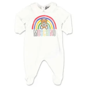 Moschino Kids Teddy Bear Print Long-Sleeved Babygrow