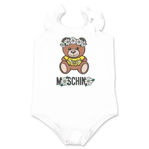 Moschino Kids Teddy Bear Printed Swimsuit