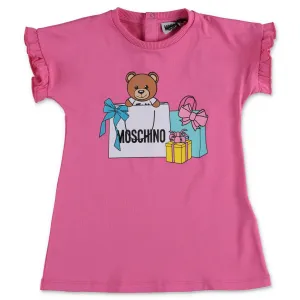 Moschino Kids Teddy Bear Printed T-Shirt Dress