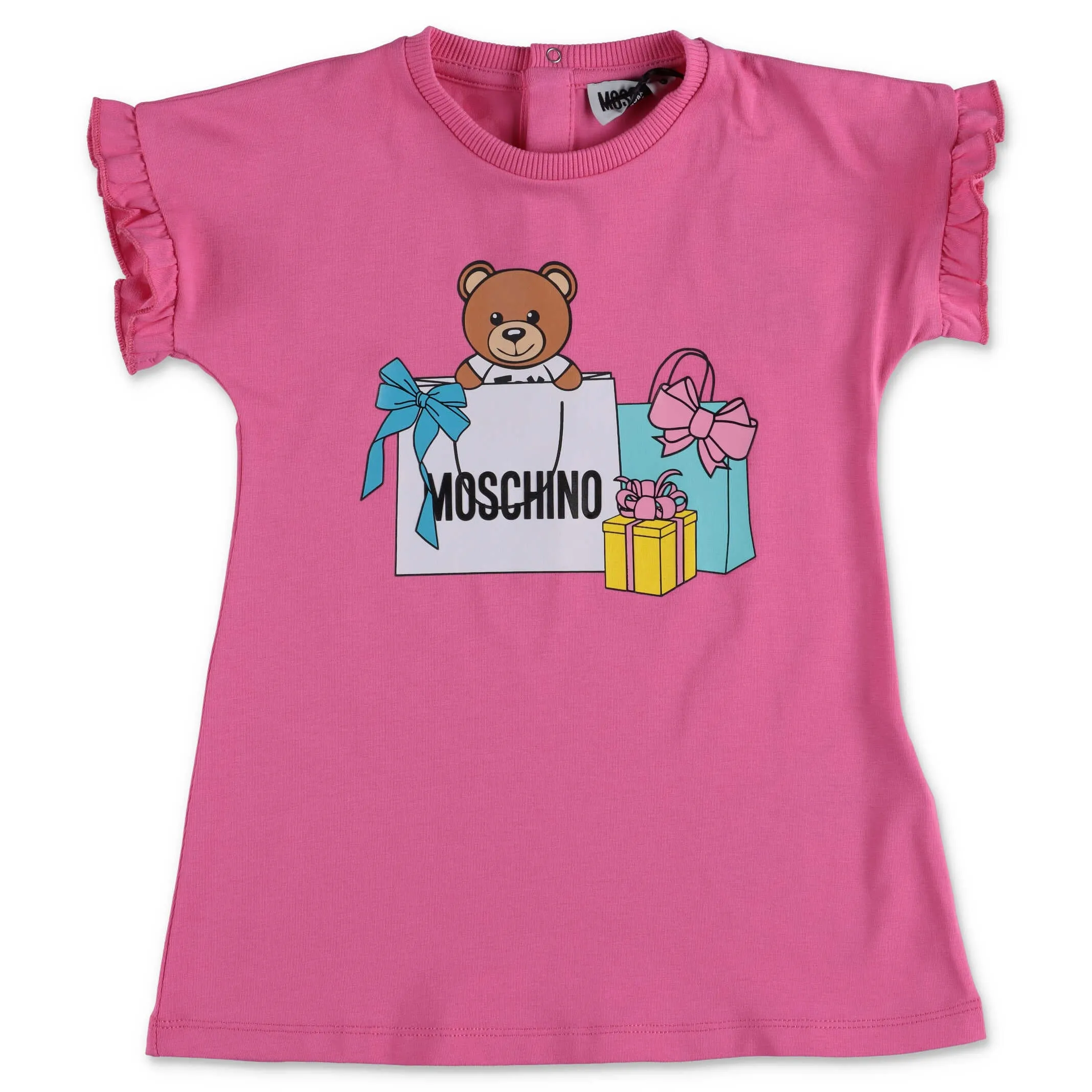 Moschino Kids Teddy Bear Printed T-Shirt Dress