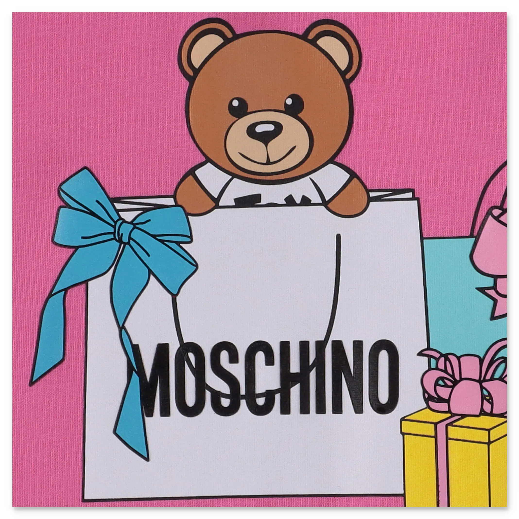Moschino Kids Teddy Bear Printed T-Shirt Dress