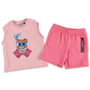 Moschino Kids Teddy Bear Printed Two-Piece Set