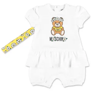 Moschino Kids Teddy Bear Romper Set