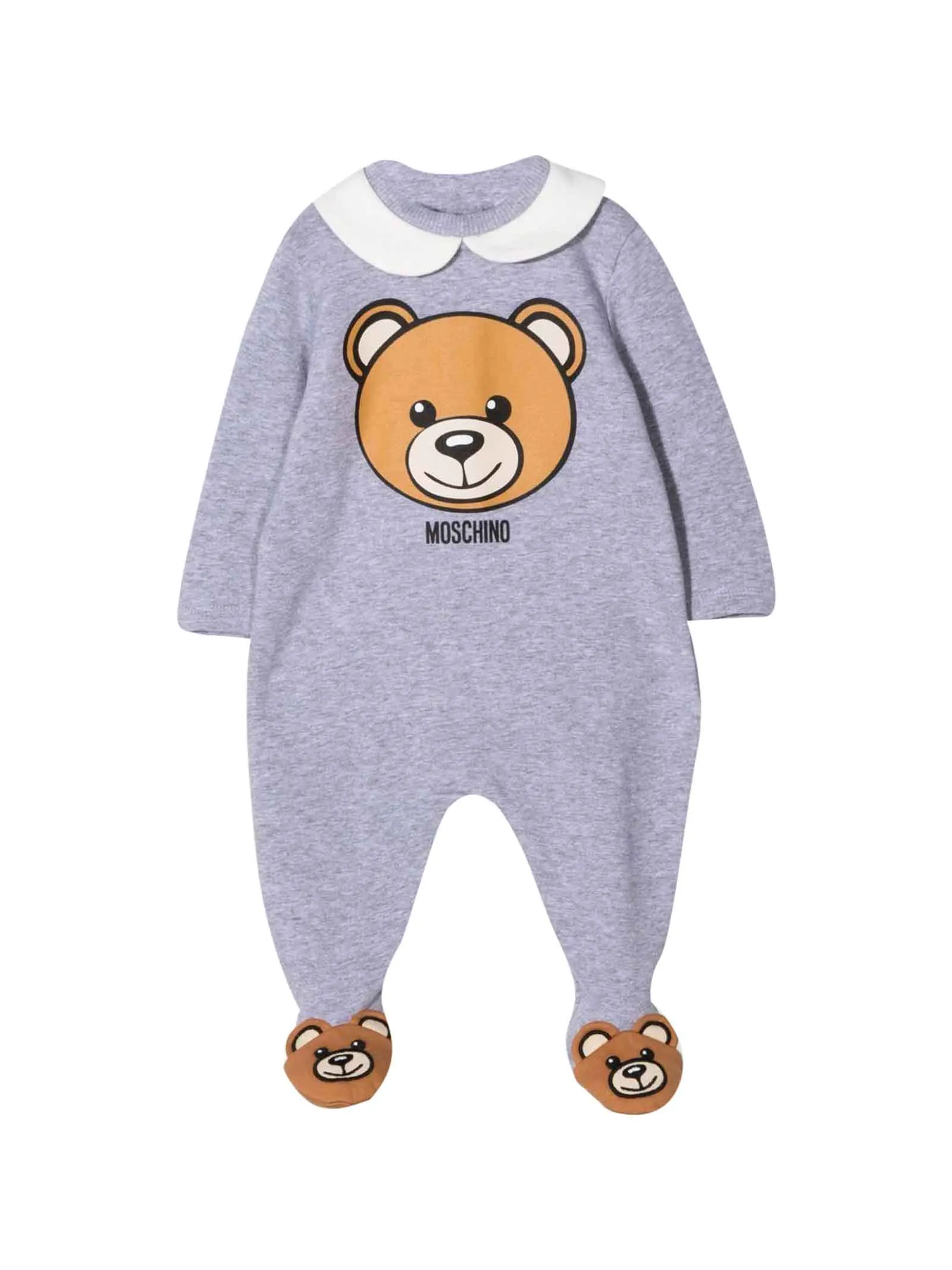 Moschino Kids Teddy Detailed Baby Onesie