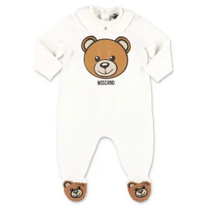 Moschino Kids Teddy Detailed Baby Onesie
