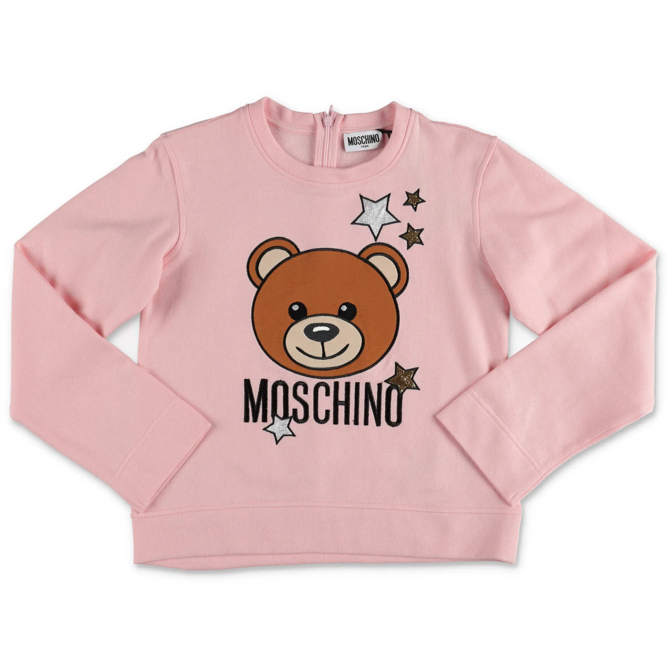 Moschino Kids Teddy Logo Embroidered T-Shirt