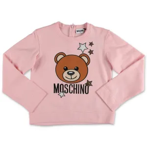 Moschino Kids Teddy Logo Embroidered T-Shirt