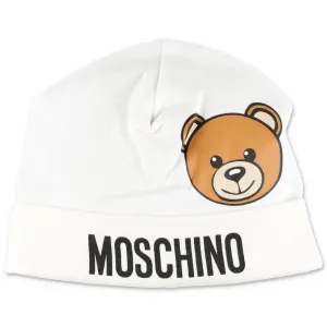 Moschino Kids Teddy Logo Print Beanie