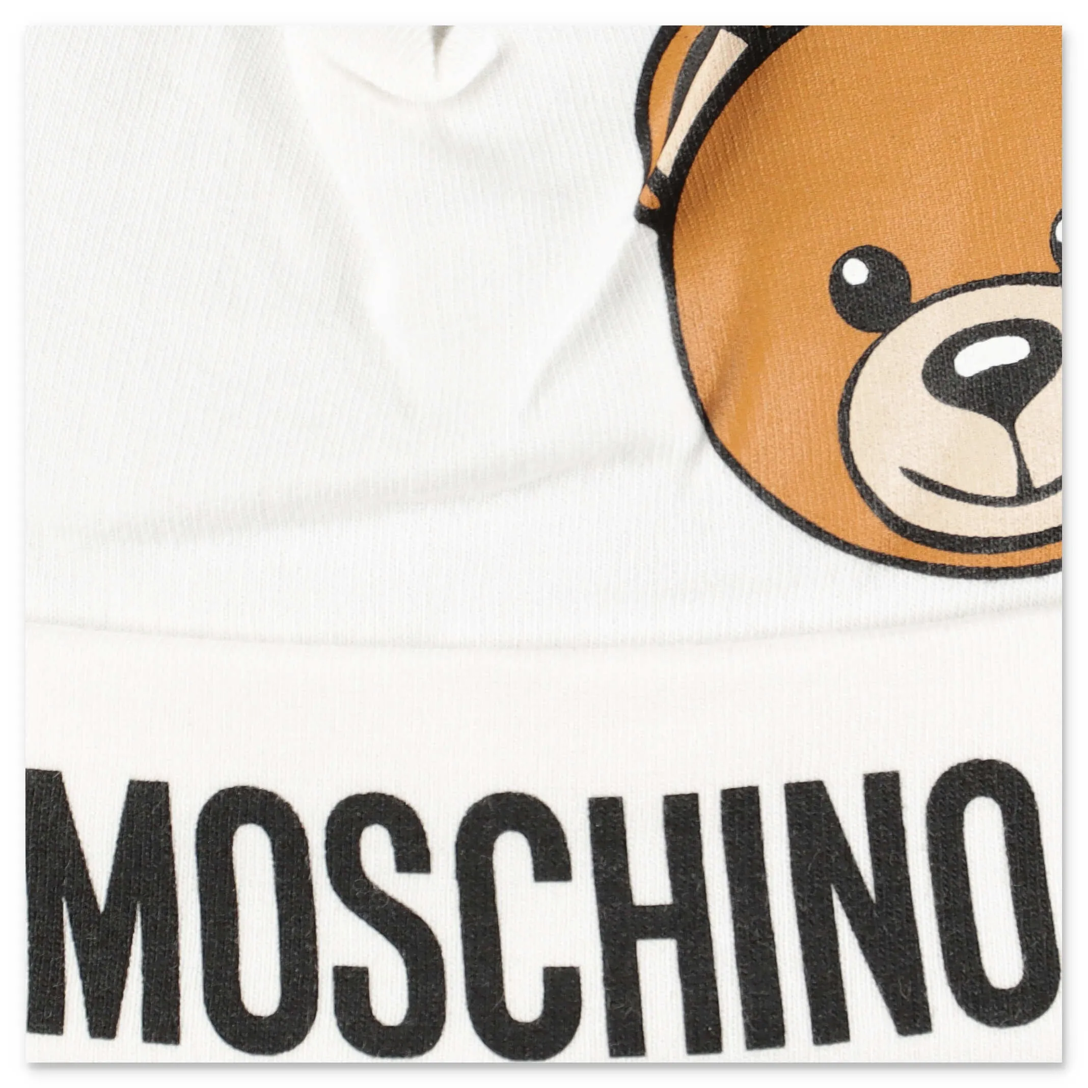 Moschino Kids Teddy Logo Print Beanie