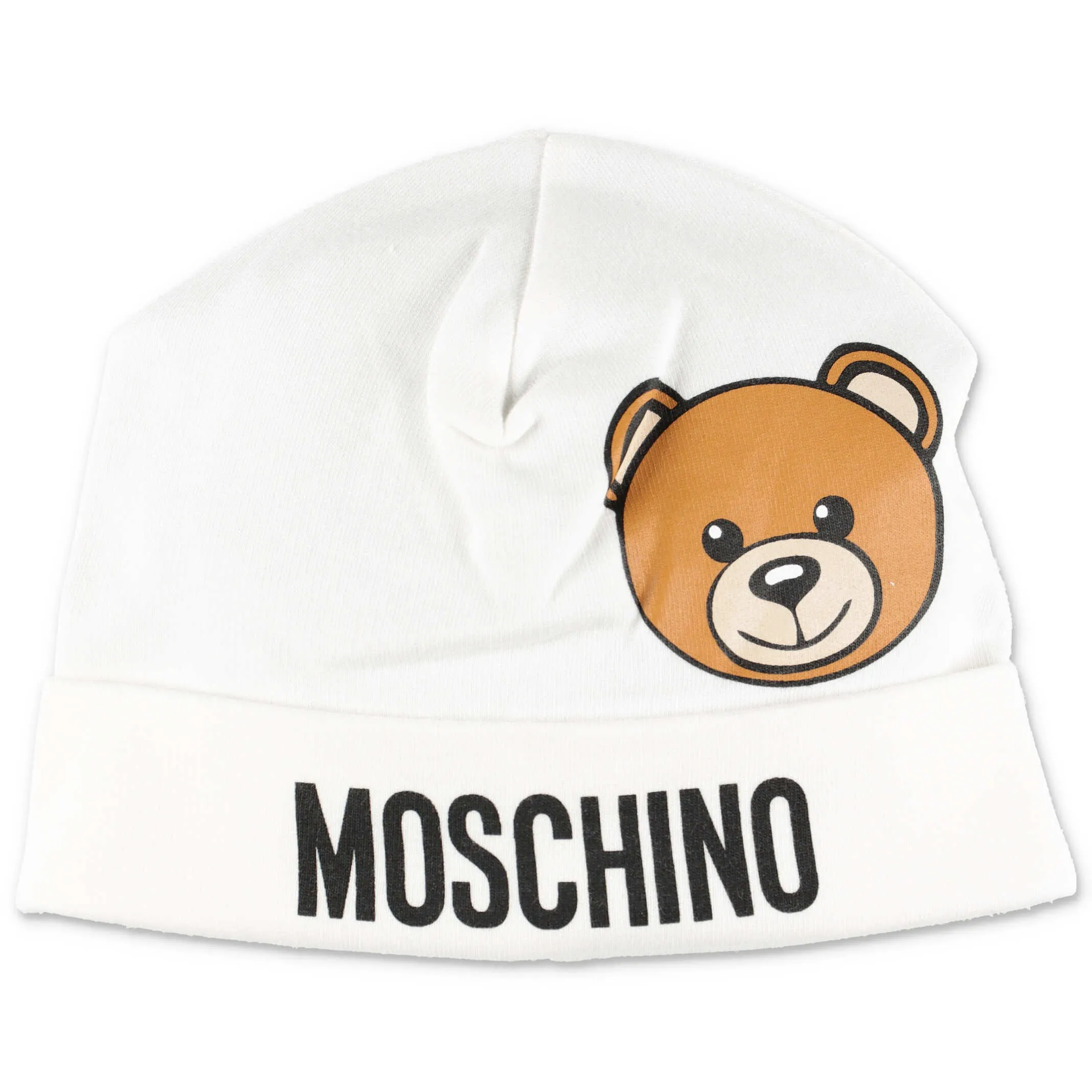 Moschino Kids Teddy Logo Print Beanie