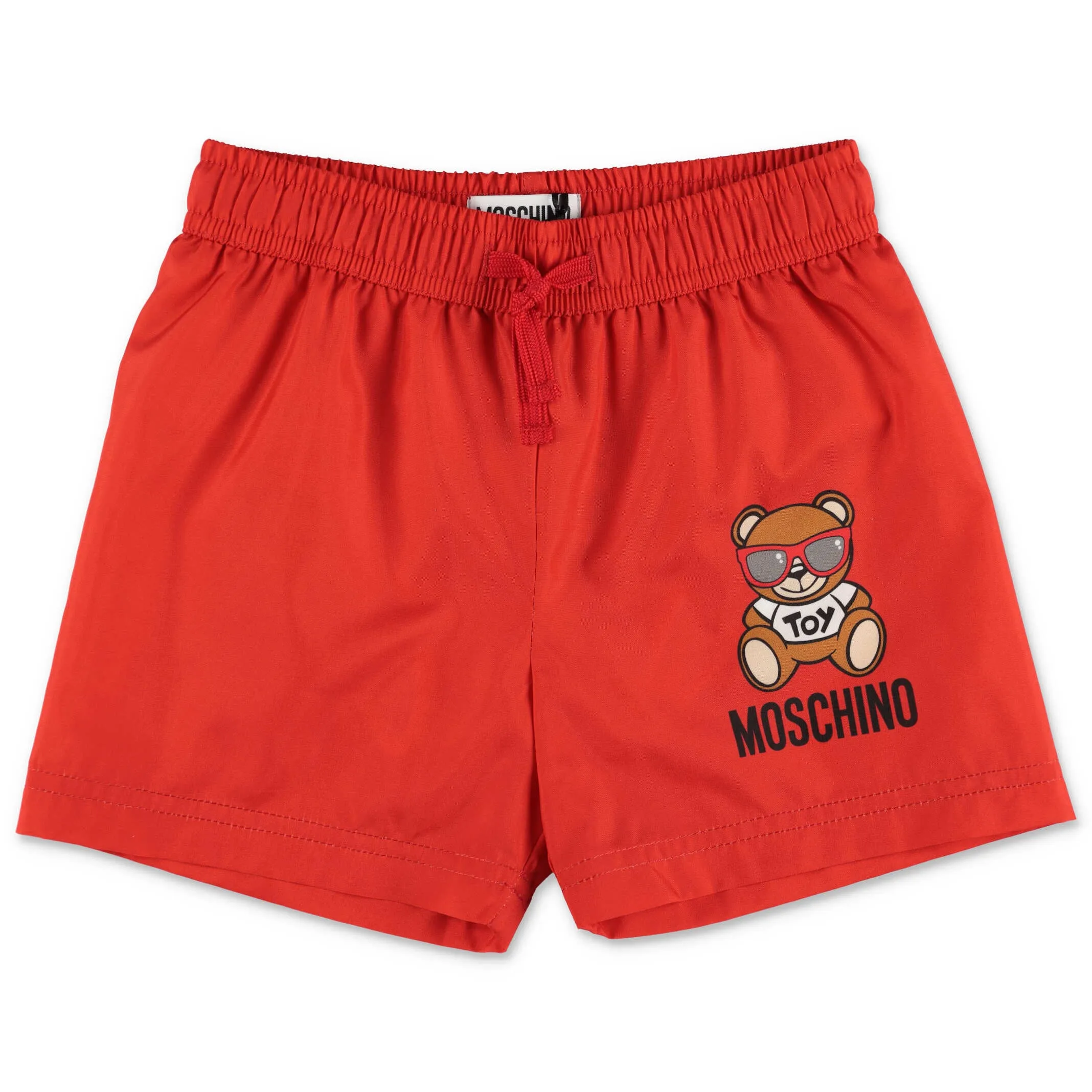 Moschino Kids Teddy Logo Printed Swim Shorts